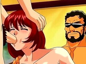 Doble penetración con enormes pollas hentai