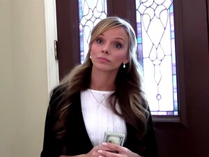Un desesperado agente inmobiliario en POV se masturba por dinero