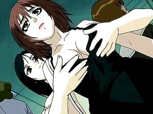 Lesbianas anime frotando tetas redondas