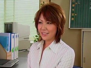 Mejor modelo japonesa en una escena increíble de JAV en oficina