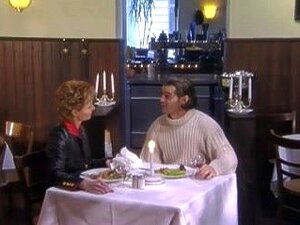 Isabel im Restaurant,