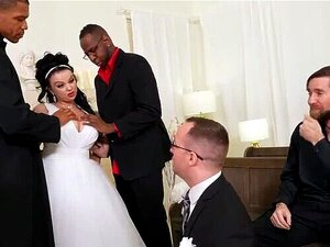 La boda de Payton Preslee se convierte en un trío interracial rudo -