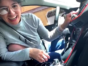 Coche Tetas y Coño Flash